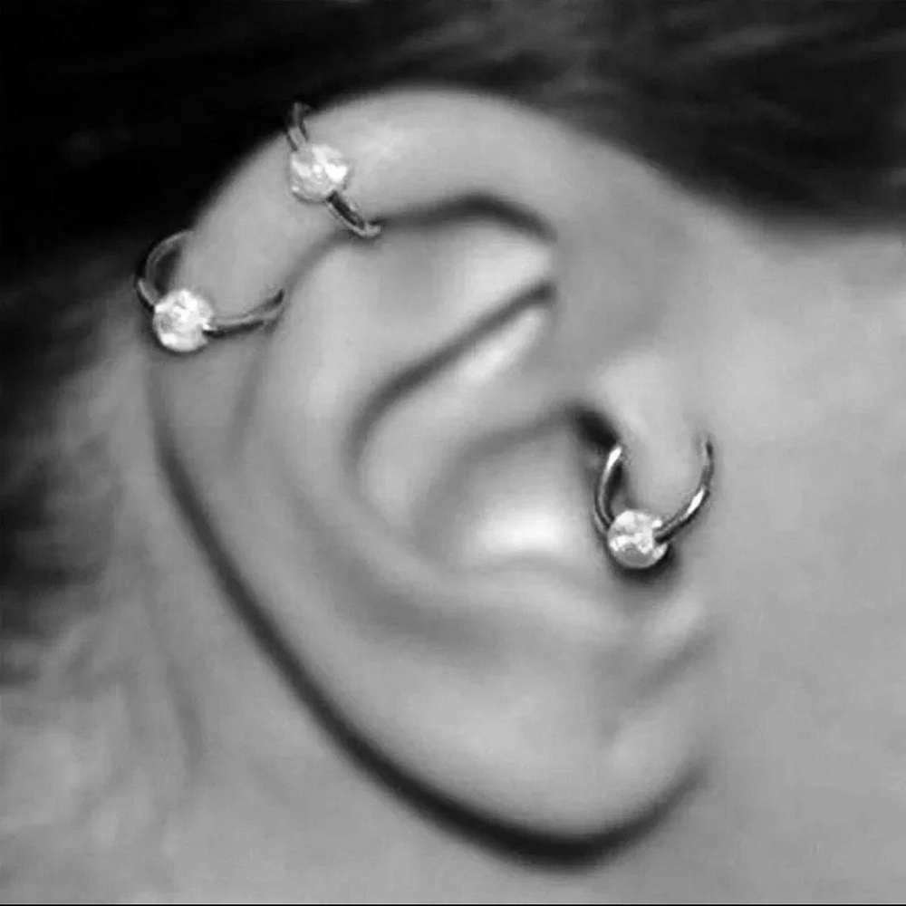 ‼️RELISTED‼️ Retro Titanium Opal Nose Ring Nostril Hoop - Picture 10 of 10
